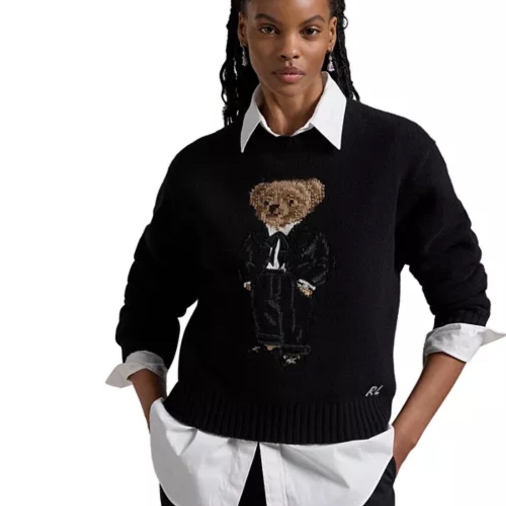 Polo Ralph Lauren Tuxedo Polo Bear Crewneck Sweater - Medium